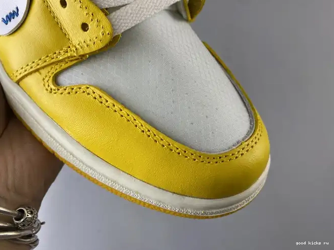Rep x NRG Yellow-Cone Off-White Jordan Dark Powder Air 1 AQ0818-149 White 0423